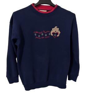 M & C Sportswear Womens Size Medium Grandmacore‎ Sweatshirt Dogs Vintage